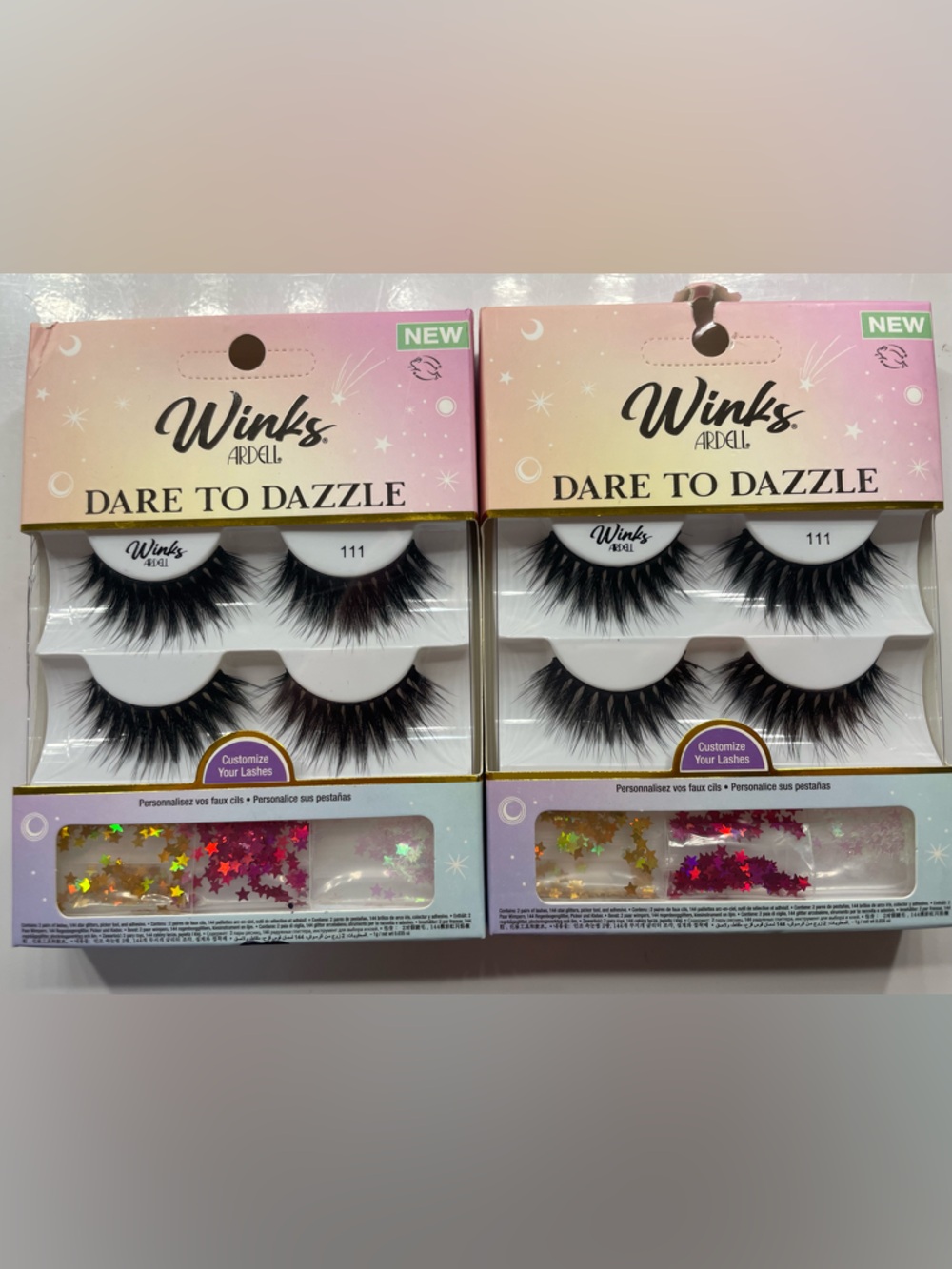 8 PACK! Ardell Winks Dare to Dazzle Faux Mink Lashes Black #111 - 16 pairs